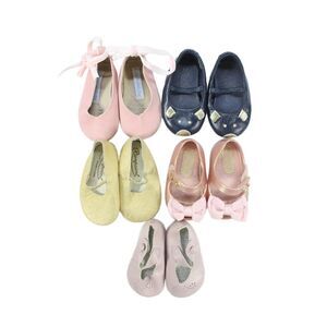 Little Marc Jacobs Bonpoint Melissa Girls Ballet Flats Navy Pink Size 17 3 Lot 5